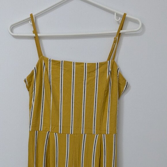 Bershka yellow stripped jump suit small - Picture 3 of 5